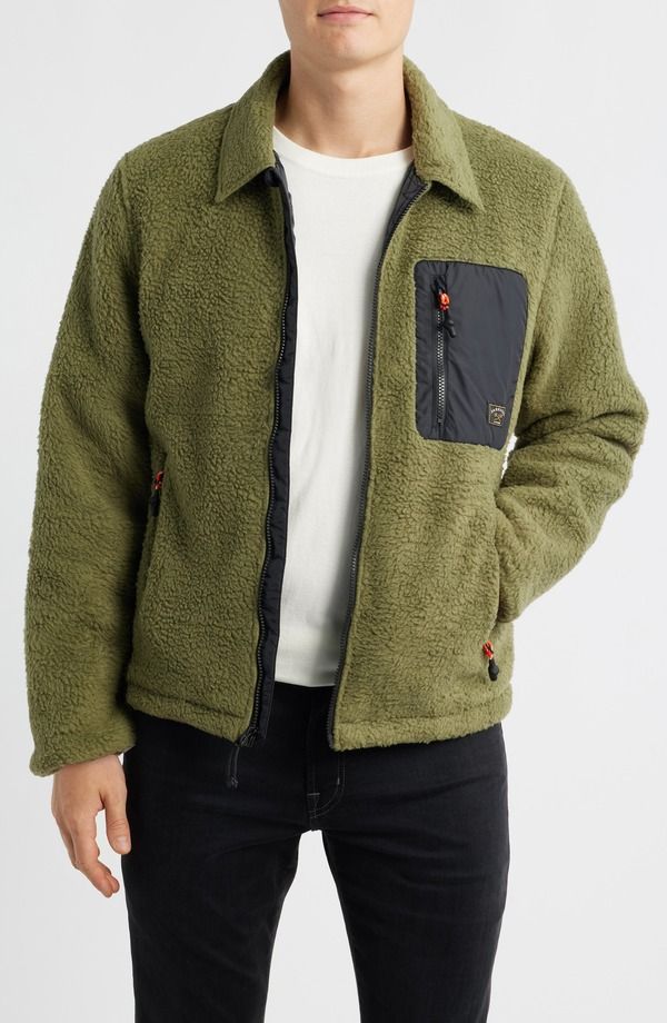ダークシーズ メンズ アウター ジャケット・ブルゾン フリース DARK SEAS Hancock Fleece Jacket Olive オリーブ