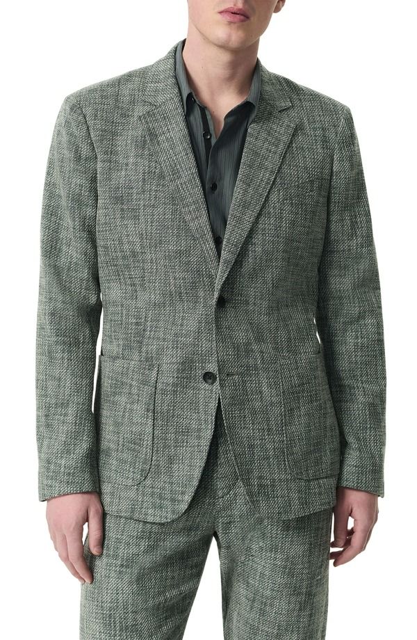 ラグアンドボーン メンズ アウター ジャケット・ブルゾン コットン コート rag bone Butler Classic Fit Marl Stretch Cotton Blend Sport Coat Navy Multi ネイビー