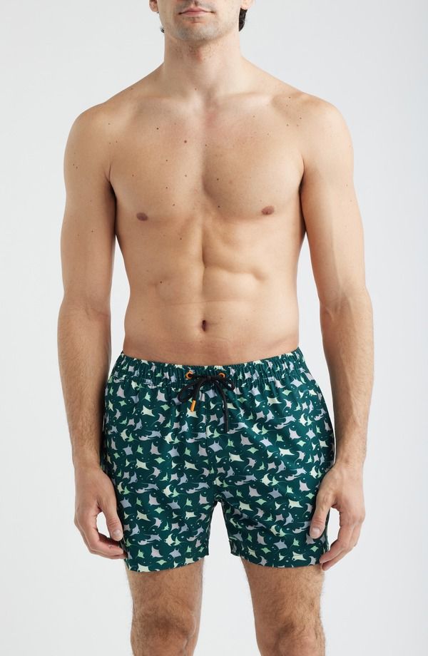セイブ ザ ダック メンズ 水着 ハーフパンツ・ショーツ Save The Duck Ademir Swim Trunks Mante Animal Free アニマル