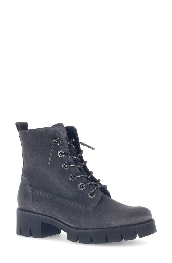 ガボール レディース シューズ ブーツ・レインブーツ Gabor Lug Sole Bootie Dark Grey グレー