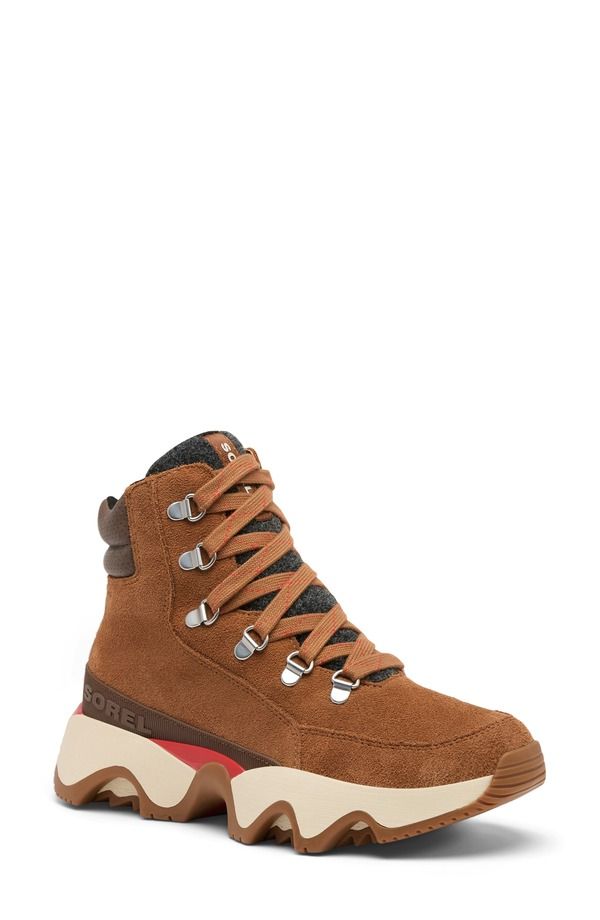 ソレル レディース シューズ ブーツ・レインブーツ プラスサイズ スニーカー SOREL Kinetic Impact Conquest Plus Waterproof Sneaker Boot Velvetan Tobacco タン