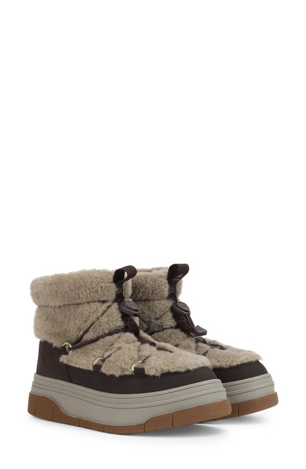 パジャール レディース シューズ ブーツ・レインブーツ プラットフォームブーツ プラットフォーム Pajar Janie Waterproof Insulated Platform Boot Dark Brown Taupe ブラウン