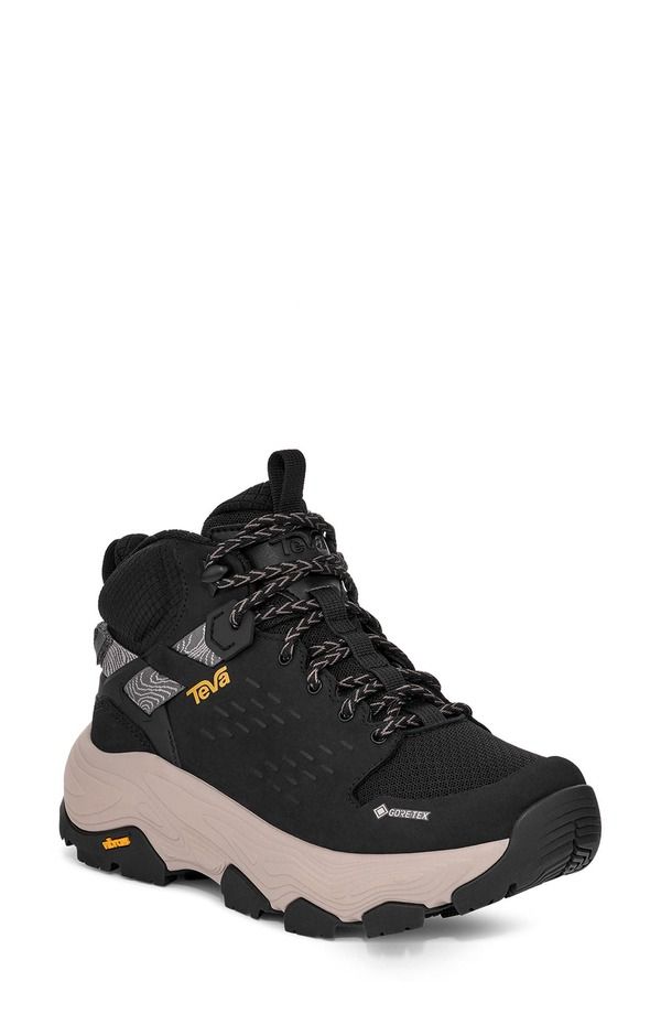 テバ レディース シューズ ブーツ・レインブーツ Teva Grandview Max GoreTex Waterproof Hiking Boot Black Black ブラック