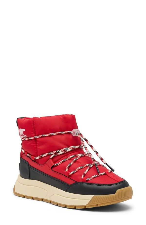 ソレル レディース シューズ ブーツ・レインブーツ SOREL Whitney III Waterproof Short Boot Bright Red Black ブラック