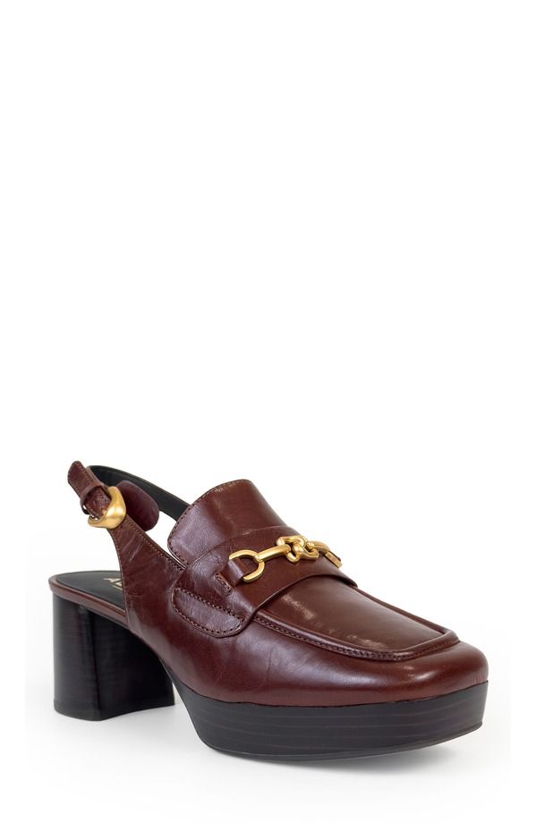 エアロソールズ レディース シューズ パンプス ローファー Aerosolesorin Slingback Bit Loafer Pump Sequoia Leather