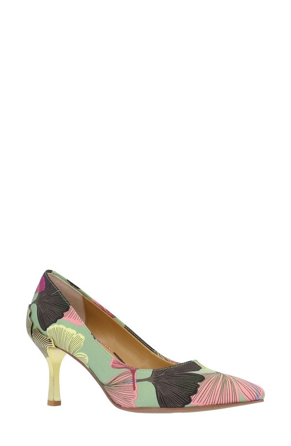 ジェイレニー レディース シューズ パンプス J Rene Tacy Pointed Toe Pump Green Pink Yellow ピンク