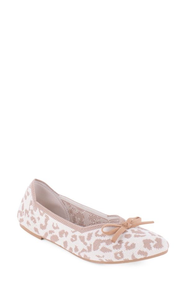 タハリ レディース シューズ パンプス Tahari Tortuga Ballet Flat Beige Cheetah ベージュ