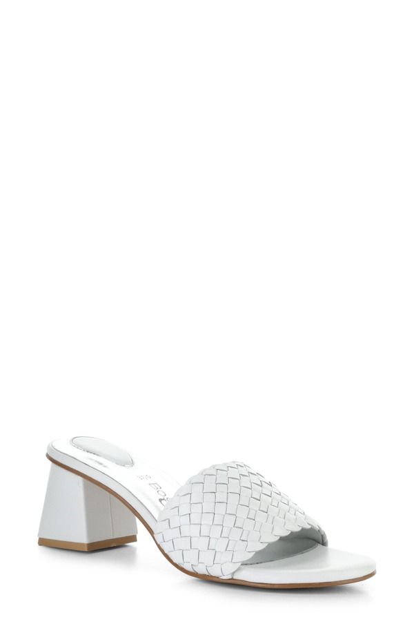 ボスアンドコー レディース シューズ ヒール サンダル Bos Co Wella Slide Sandal White ホワイト
