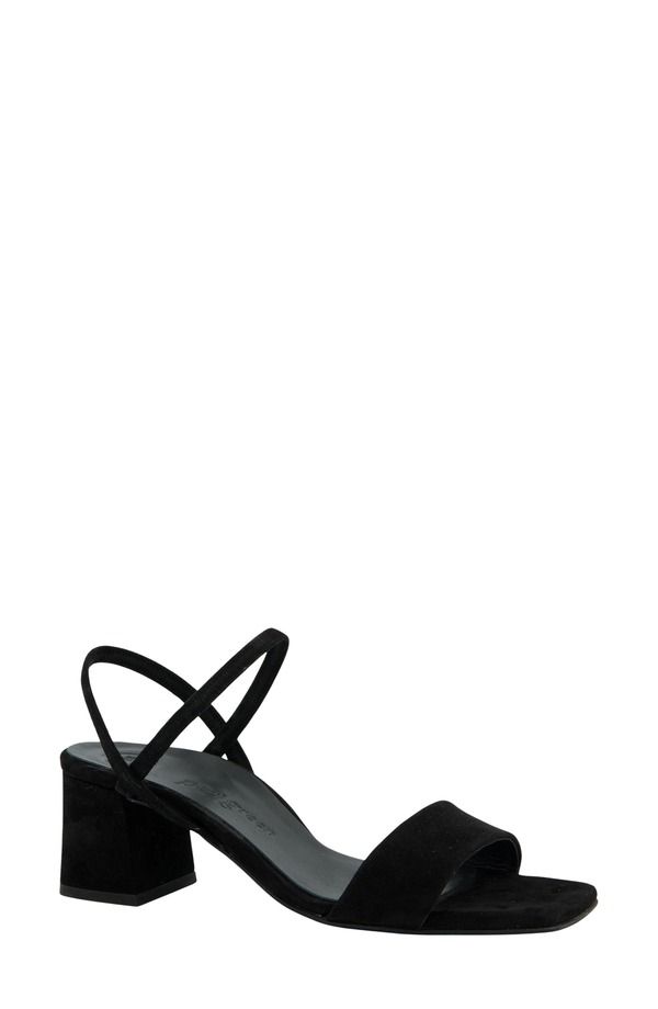 ポール・グリーン レディース シューズ ヒール サンダル Paul Green Destiny Sandal Black Suede ブラック