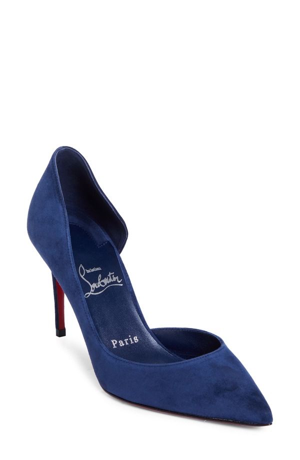 クリスチャン・ルブタン レディース シューズ パンプス Christian Louboutin Iriza Pointed Toe Half dOrsay Pump Zaffiro Lin Zaffiro 138,900円