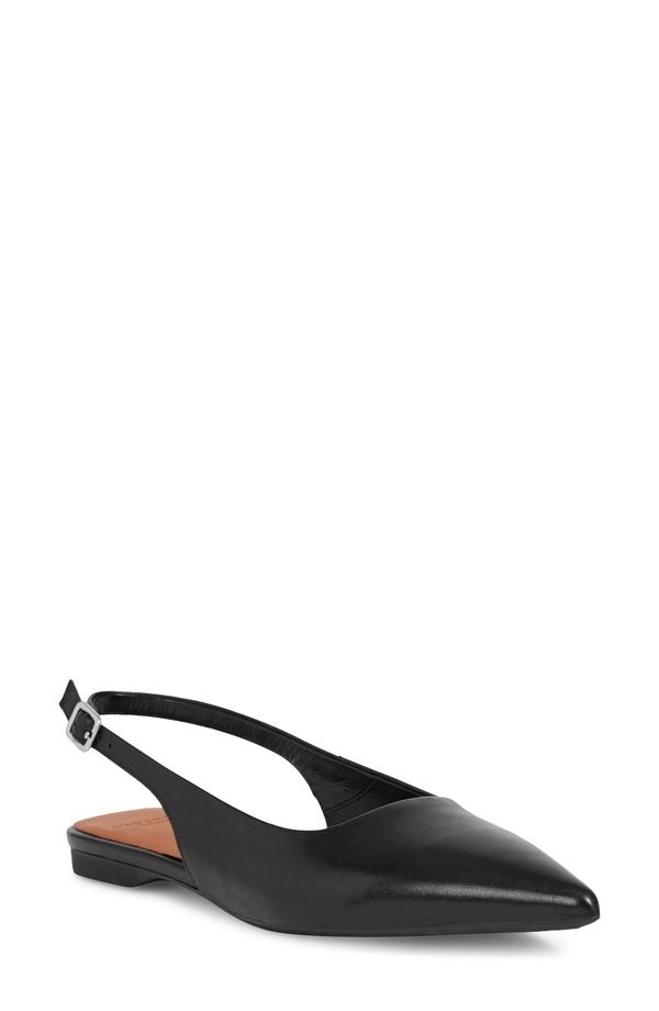 ヴァガボンド レディース シューズ パンプス Vagabond Shoemakers Hermine Pointed Toe Slingback Flat Black ブラック