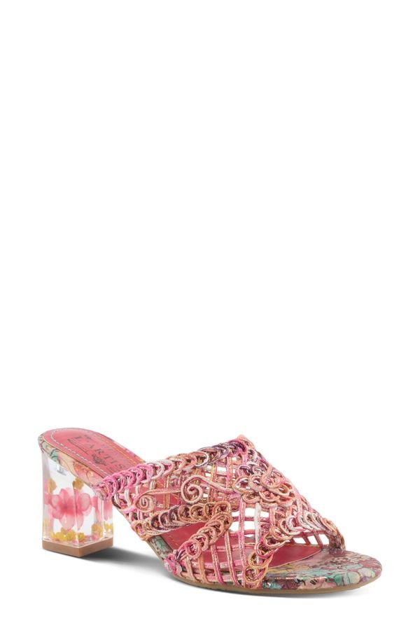 スプリングステップ レディース シューズ ヒール サンダル LArtiste by Spring Step Lacyloopsandal Fuchsia Multi フューシャ