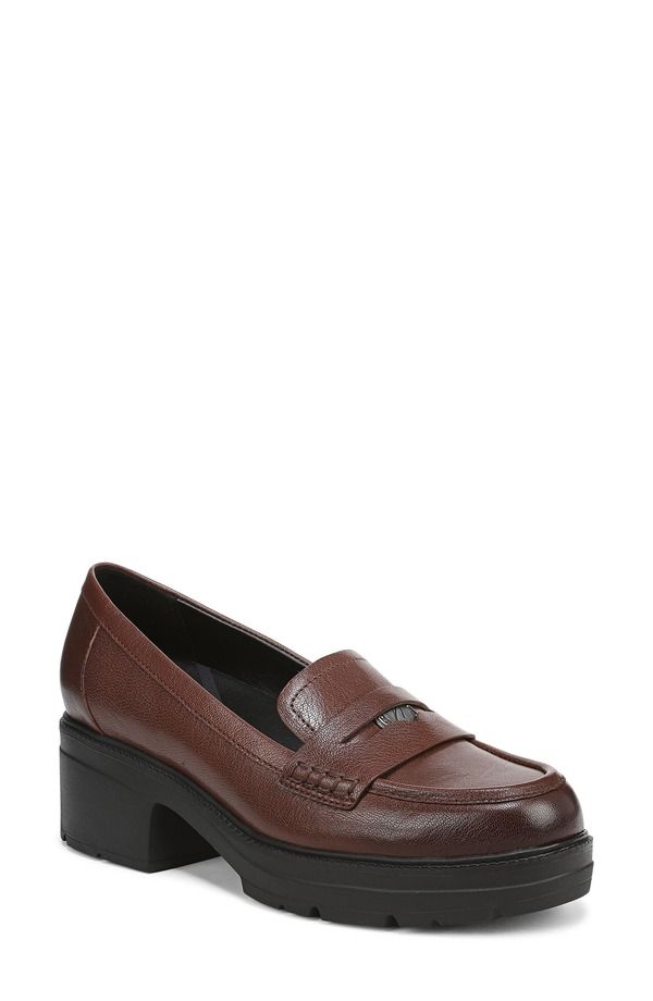 ナチュライザー レディース シューズ パンプス プラットフォーム ローファー Naturalizer Penny Loafer Platform Pump Cappuccino Brown ブラウン