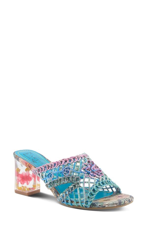 スプリングステップ レディース シューズ ヒール サンダル LArtiste by Spring Step Lacyloopsandal Blue Multi ブルー