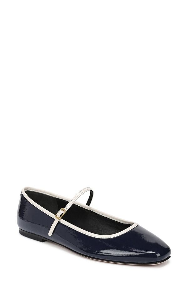 ヴェロニカ ベアード レディース シューズ パンプス Veronica Beard Ellie Mary Jane Flat Navy Ecru エクリュ