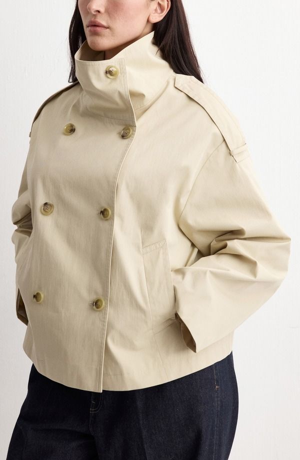 マンゴ レディース アウター ジャケット・ブルゾン MANGO Crop Trench Jacket Beige ベージュ 23,532円