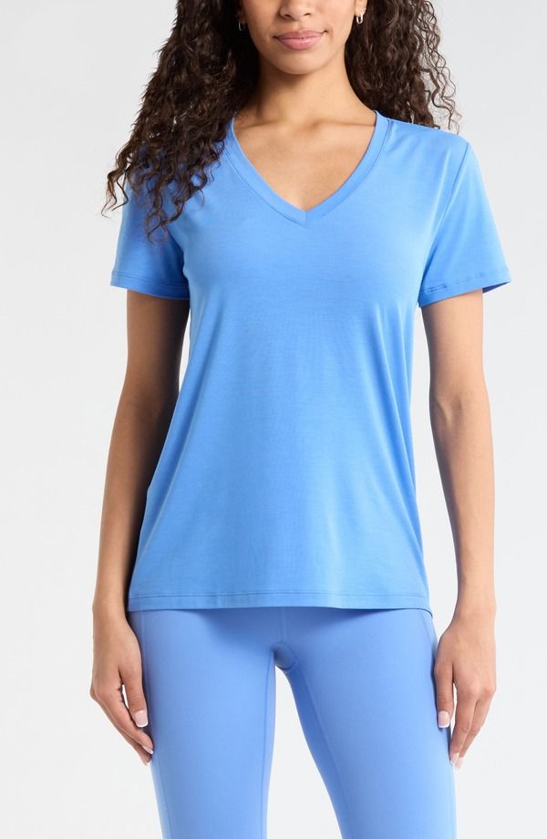ゼラ レディース トップス Tシャツ Zella Breathe Active TShirt Blue Azurite ブルー