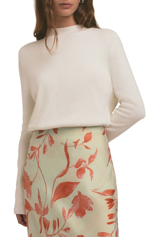 フェイバリット ドーター レディース トップス シャツ モックネック セーター Favorite Daughter The Whitney Mock Neck Sweater Ivory アイボリー