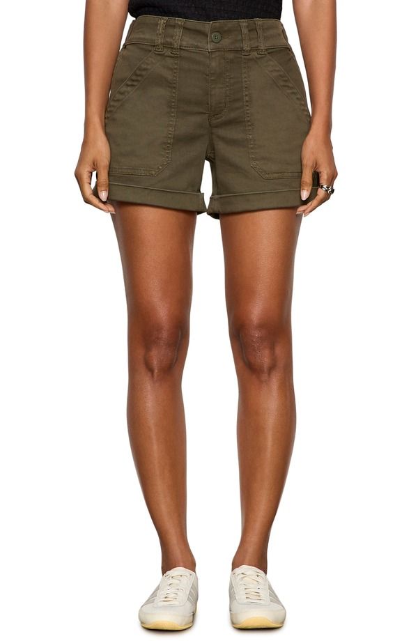 サンクチュアリー レディース ボトムス ハーフパンツ・ショーツ ショートパンツ デニム Sanctuary Wander On Denim Shorts Burnt Olive Green グリーン