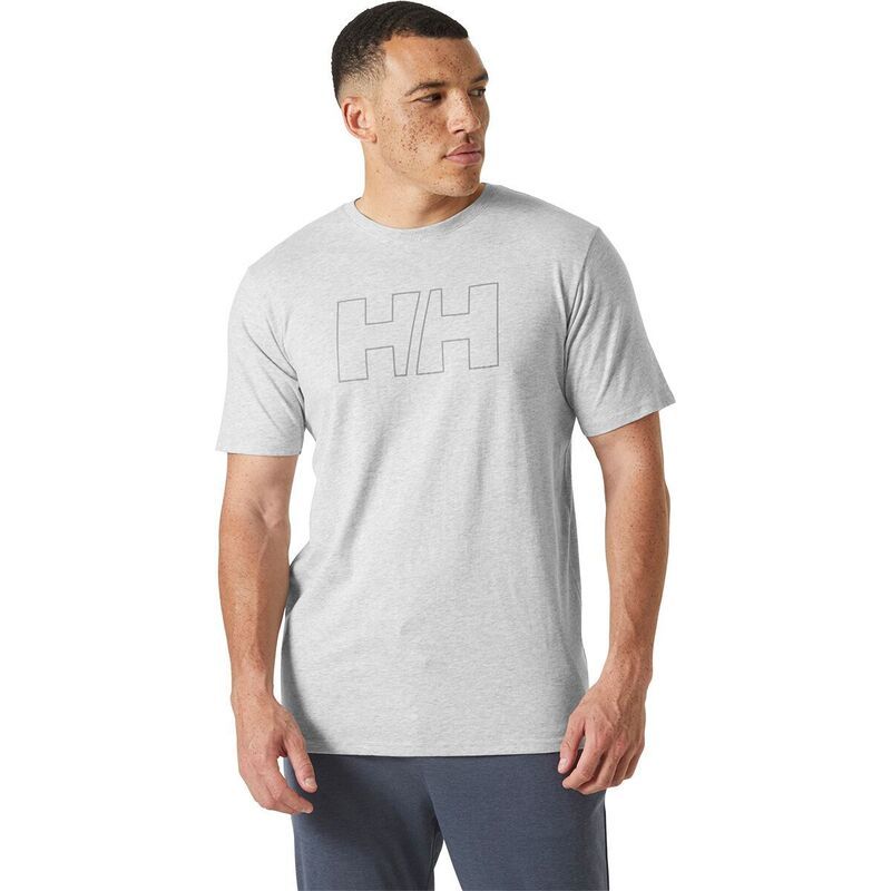 ヘリーハンセン メンズ トップス Tシャツ ロゴ Helly Hansen HH Tech Logo TShirt Mens Grey Melange3 グレー