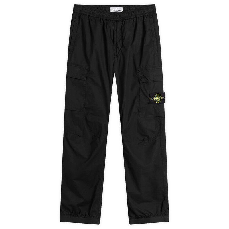 ストーンアイランド メンズ ボトムス カジュアルパンツ Stone Island Tela Paracadute Cargo Trousers Black ブラック