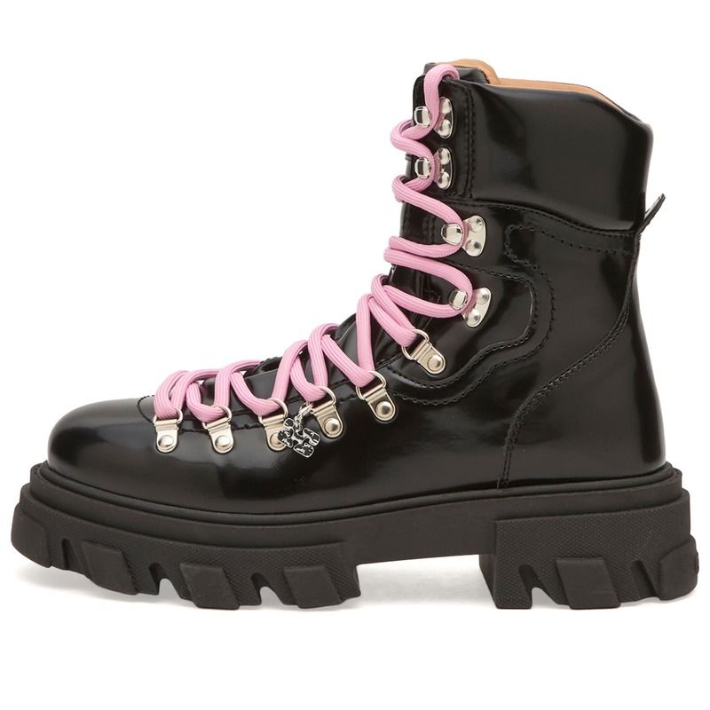 ガニー レディース シューズ ブーツ・レインブーツ GANNI Cleated Mountain Boots Black ブラック