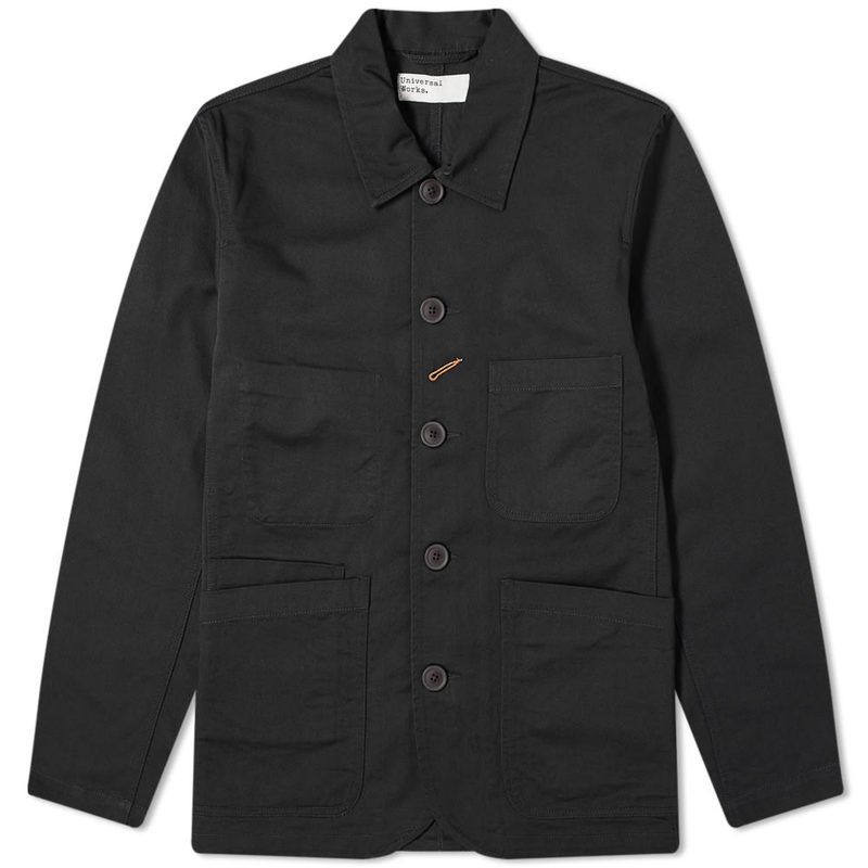 ユニバーサルワークス メンズ アウター ジャケット・ブルゾン Universal Works Bakers Jacket Black ブラック