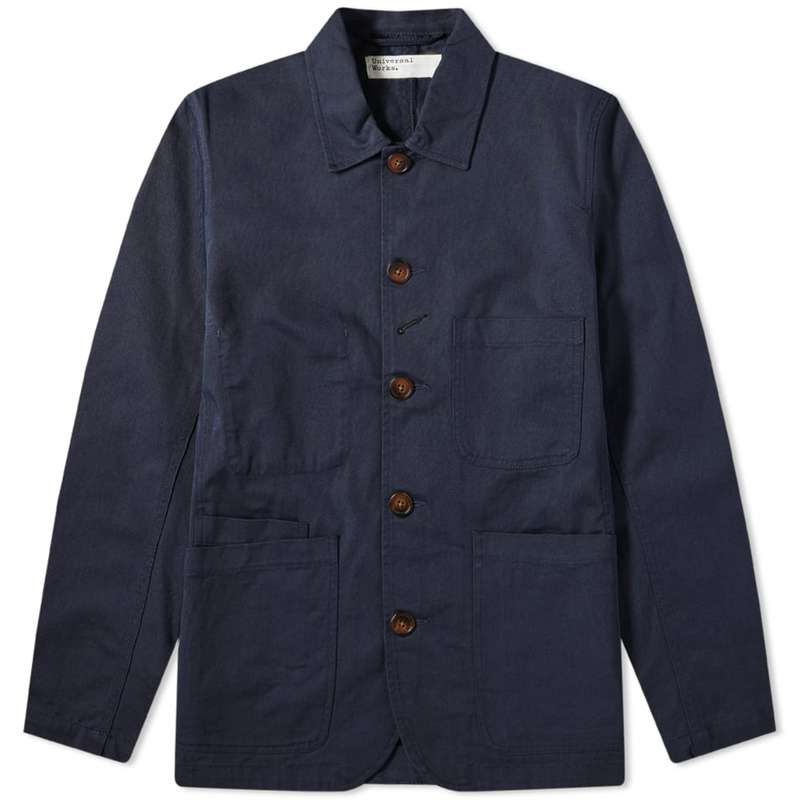 ユニバーサルワークス メンズ アウター ジャケット・ブルゾン Universal Works Bakers Jacket Navy ネイビー