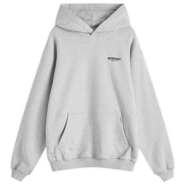 リプレゼント メンズ アウター パーカー・スウェット Represent Owners Club Hoodie Ash Grey Black ブラック