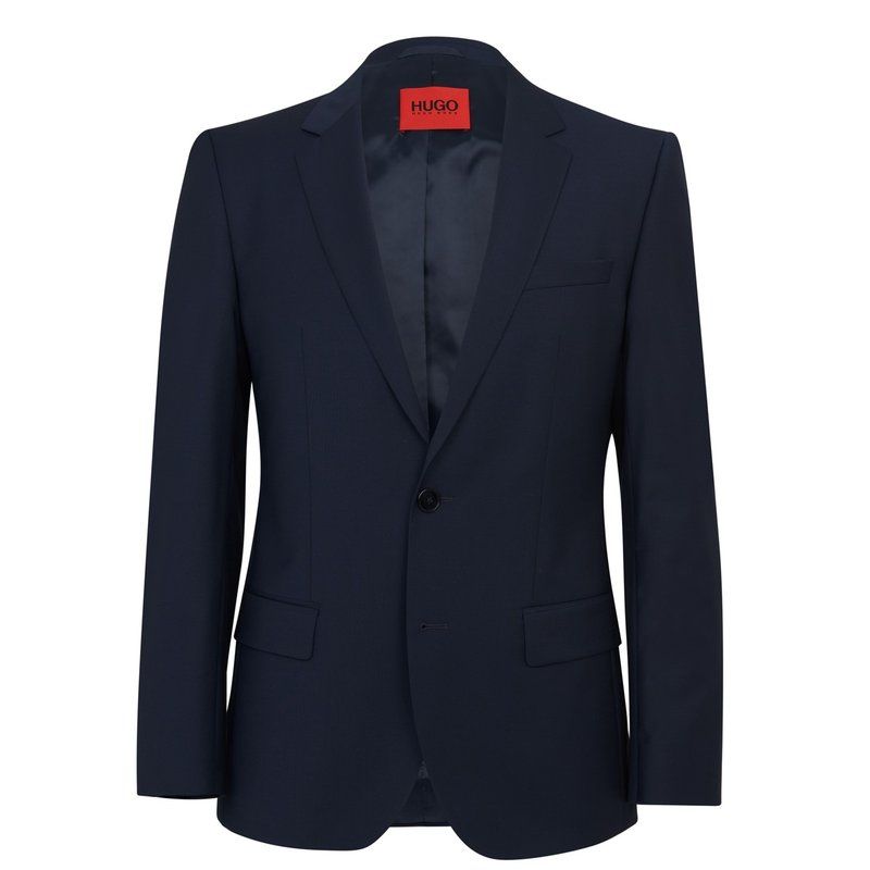 フューゴ メンズ アウター ジャケット・ブルゾン ブレザー Hugo Henry Blazer Dark Blue 405 ブルー