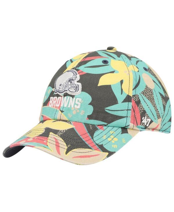 47 ブランド レディース アクセサリー 帽子 47 Brand Womens 47 Charcoal Cleveland Browns Plumeria Clean Up Adjustable Hat Charcoal チャコール