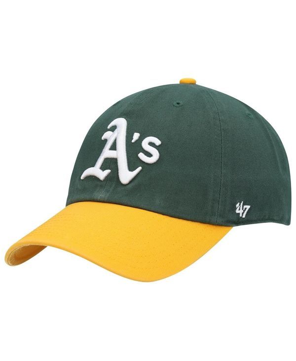 47 ブランド メンズ アクセサリー 帽子 47 Brand Mens Green Gold Oakland Athletics Clean Up Adjustable Hat Green Gold グリーン