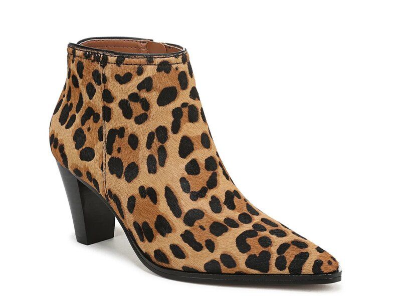 フランコサルト レディース シューズ ブーツ・レインブーツ Franco Sarto Josiah Bootie Light BrownBlack Leopard Print ブラック