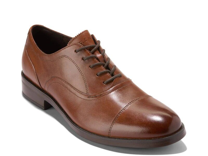 コールハーン メンズ シューズ オックスフォード キャップ Cole Haan Newmark Grand Cap Toe Oxford Dark Brown ブラウン