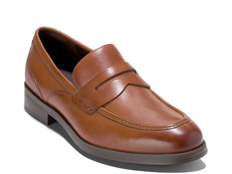 コールハーン メンズ シューズ スリッポン・ローファー Cole Haan Newmark Grand Penny Loafer Tan Leather タン