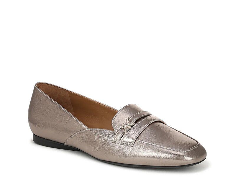 ナチュライザー レディース シューズ スリッポン・ローファー Naturalizer Create Loafer Pewter Metallic Leather ピューター