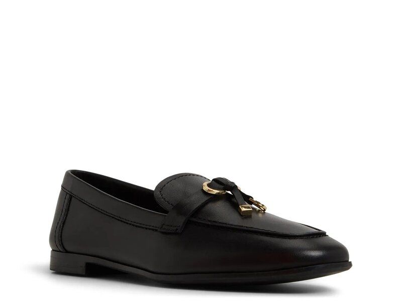 アルド レディース シューズ スリッポン・ローファー Aldo Ybilide Loafer Black Leather ブラック