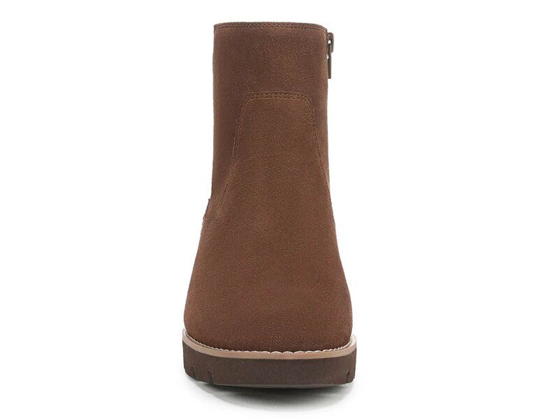 バイオニック レディース シューズ ブーツ・レインブーツ Vionic Ariana Wedge Bootie Dark Brown ブラウン