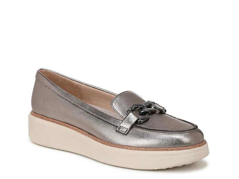 ライフストライド レディース シューズ スリッポン・ローファー プラットフォーム チェルシー ローファー LifeStride Chelsea Bit Platform Loafer Pewter ピューター