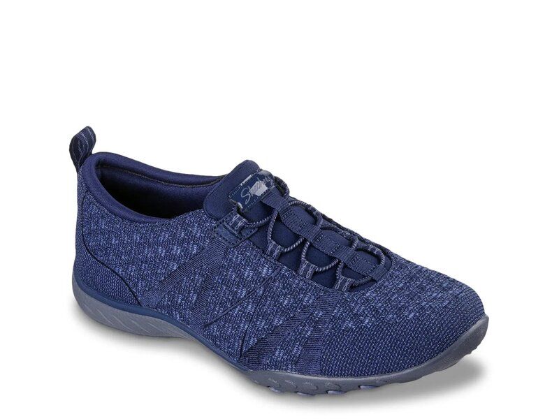 スケッチャーズ レディース シューズ スリッポン・ローファー スニーカー Skechers Breathe Easy SlipOn Sneaker Womens Navy ネイビー