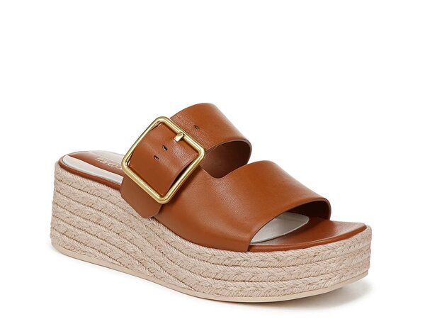 フランコサルト レディース シューズ サンダル Franco Sarto Taziana Espadrille Wedge Sandal Dark Brown ブラウン