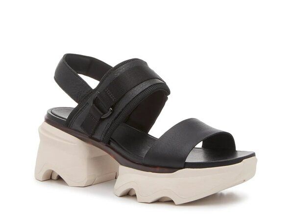 ソレル レディース シューズ サンダル プラットフォーム SOREL Kinetic Impact Platform Sandal Black ブラック
