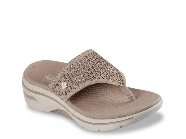 スケッチャーズ レディース シューズ サンダル Skechers X Martha Stewart GO WALK Arch Fit 20 Sandal Taupe トープ