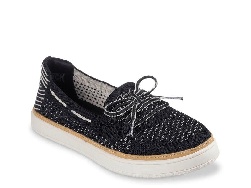 スケッチャーズ レディース シューズ デッキシューズ Skechers Coastal Drive Boat Shoe Black ブラック