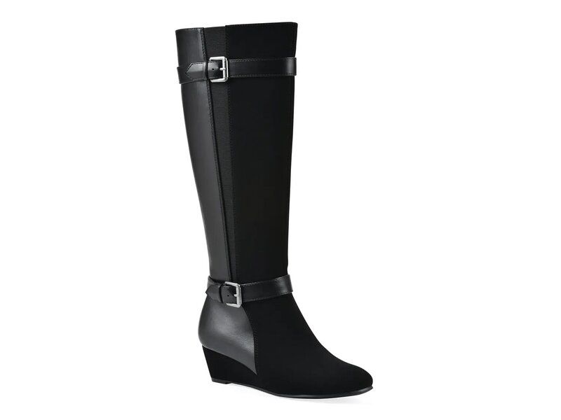 ホワイトマウンテン レディース シューズ ブーツ・レインブーツ White Mountain Cheers Wedge Boot Black ブラック