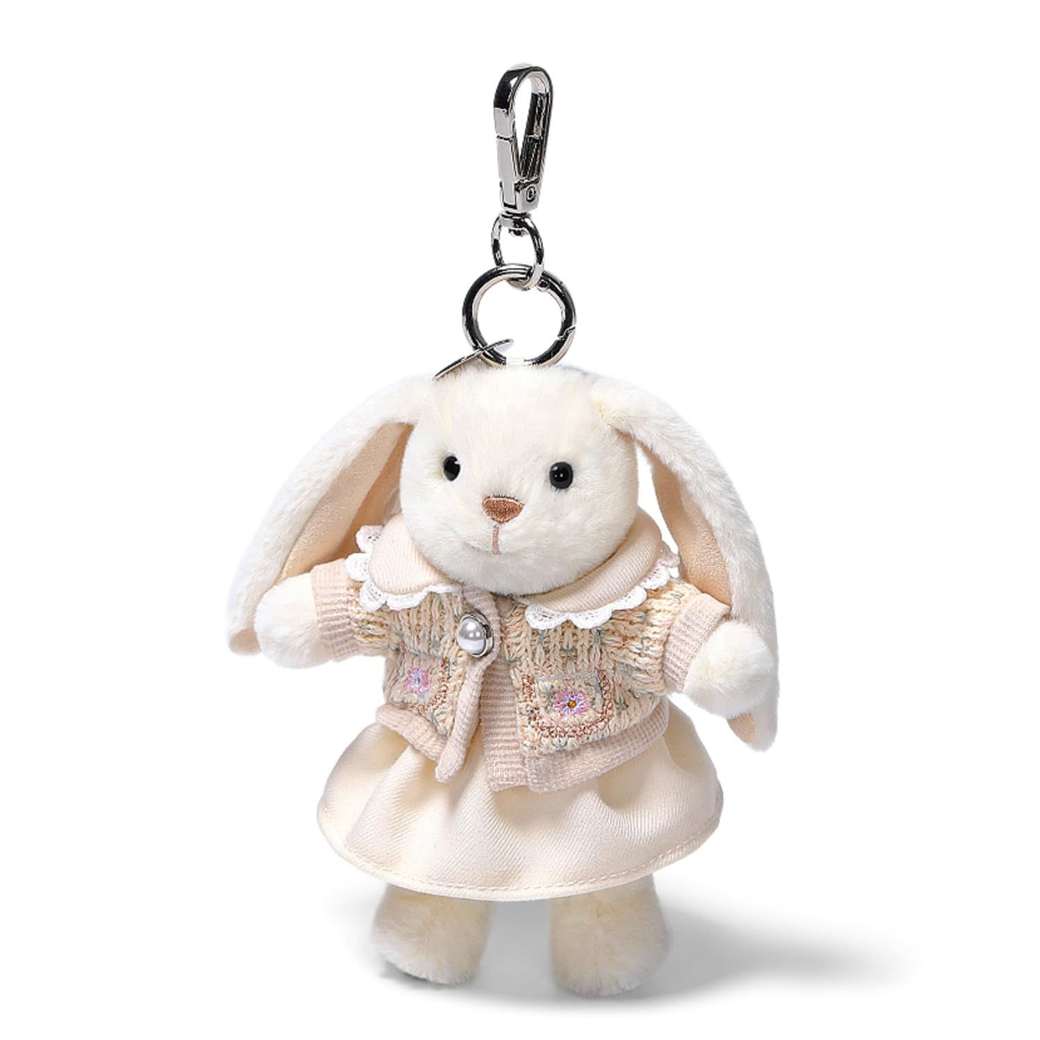 McHugs Beige Twinset Smiling Leveret Bag Charm ウサギ ベージュ 洋服 キーホルダー MC600244