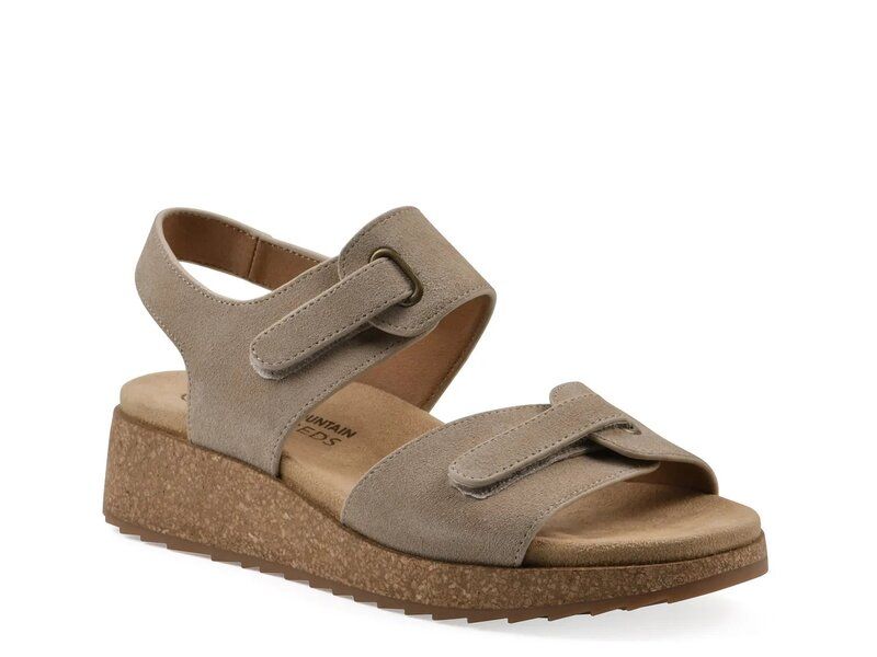 ホワイトマウンテン レディース シューズ サンダル White Mountain Gelato Wedge Sandalwood Suede