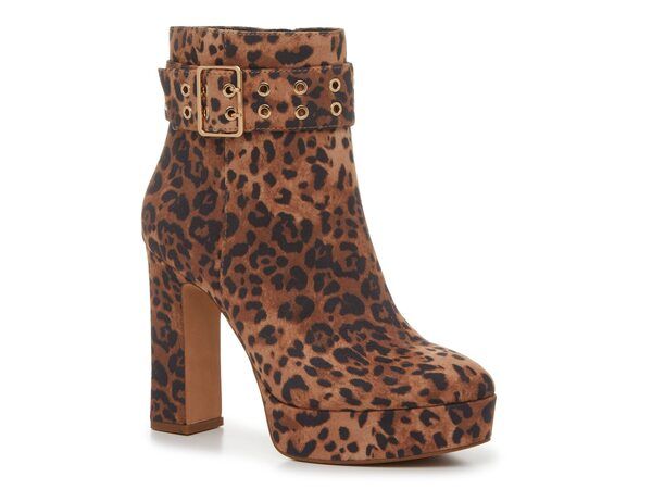 ジェシカシンプソン レディース シューズ ブーツ・レインブーツ Jessica Simpson Kobanie Bootie Natural TanBlack Leopard Print ブラック