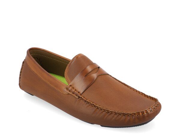 バンス メンズ シューズ スリッポン・ローファー Vance Co Isaiah Loafer Cognac