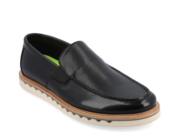 バンス メンズ シューズ スリッポン・ローファー Vance Co Dallas Loafer Black ブラック